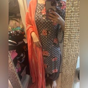 Printed salwaar suit